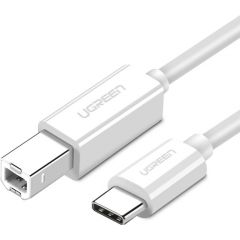 USB 2.0 C-B UGREEN US241 to 1.5m printer cable (white)