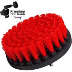 Профессиональная щетка Premium Drill Brush 3шт.- жесткий, красный, 13цм.