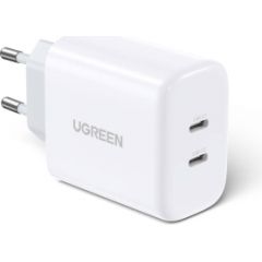 UGREEN CD243 Wall Charger, 2x USB-C, 40W (White)