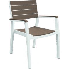 Keter Dārza krēsls Harmony Armchair balts/bēšs