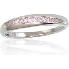 Серебряное кольцо #2101647(PRh-Gr)_CZ-PI, Серебро	925°, родий (покрытие), Цирконы , Размер: 15.5, 1.5 гр.
