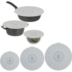 Asi Collection Silikona vāku 3gab. komplekts Ø20/26/30cm pelēks Citi trauki