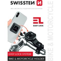 Swissten EASY LOCK BIKE Держатель Телефона Для Велосипеда