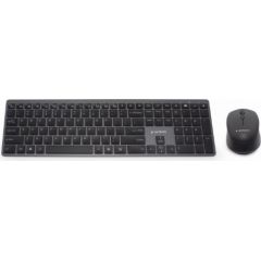 Gembird Backlight Pro Business Slim wireless desktop set 	KBS-ECLIPSE-M500 Keyboard and Mouse Set,  Wireless, Mouse included, US, Black