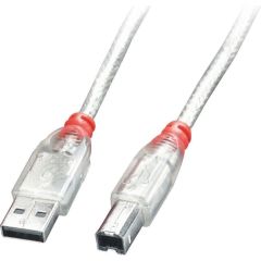 CABLE USB2 A-B 2M/TRANSPARENT 41753 LINDY Дата USB-кабели