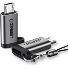 Ugreen USB Type C to micro USB adapter gray (50590) Data USB kabeļi