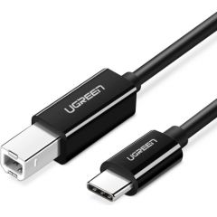 USB 2.0 C-B UGREEN US241 to 2m printer cable (black)