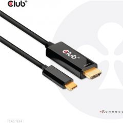 CLUB 3D HDMI to USB Type-C 4K60Hz Active Cable M/M 1.8m/6 ft
