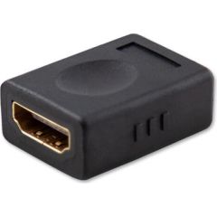 SAVIO HDMI (F) – HDMI (F) – Adapter, straight, barrel CL-111 Black