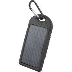 Forever STB-200 Solar Power Bank 5000 mAh Universāla Ārējas uzlādes baterija 5V 1A + 1A + Micro USB Kabelis Melns