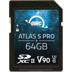 OWC Atlas S Pro SDXC 64GB 290/276MB/s UHS-II V90 1830TBW