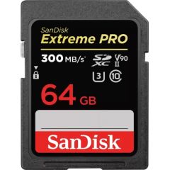 SanDisk Extreme Pro SDXC 64 GB Class 10 UHS-II/U3 V90 (SDSDXDK-064G-GN4IN)