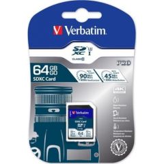Verbatim Pro MicroSDHC 64 GB Class 10 UHS-I/U3  (47022)