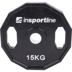 Gumijota svaru ripa 50 mm inSPORTline Ruberton 15 kg