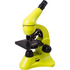 Mikroskops ar Eksperimentālo Komplektu K50 Levenhuk Rainbow 50L Laima krāsā 40x - 800x