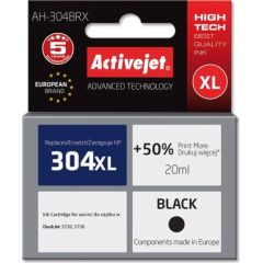 Activejet AH-304BRX ink for HP printer; HP 304XL N9K08AE replacement; Premium; 20 ml; black Tintes printeru izejmateriāli