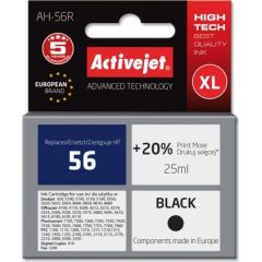 Activejet AH-56R ink for HP printer, HP 56 C6656A replacement; Premium; 25 ml; black Tintes printeru izejmateriāli