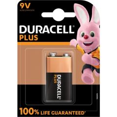 Duracell Plus MN1604 9V, Alkaline, 1 pc(s) Baterijas un akumulatori