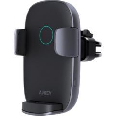 Aukey Wireless Charging Phone Mount Navigator Wind II HD-C52 Black, Built-in charger