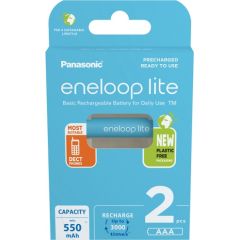 Panasonic eneloop rechargeable battery Lite AAA 550 2BP Baterijas un akumulatori