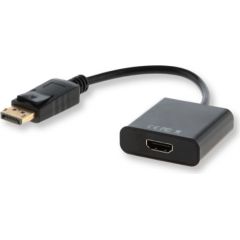 Savio CL-55 video cable adapter 0.2 m DisplayPort HDMI Type A (Standard) Black