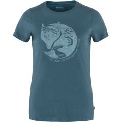 Fjallraven Arctic Fox Print T-Shirt W / Indigo zila / XS