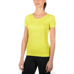 Mico Woman Half Sleeves R Neck Skintech Shirt / Dzeltena / L / XL