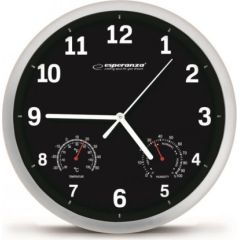 Esperanza EHC016K Настенные часы с термометром и гидрометром. 25см