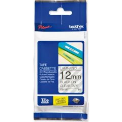 BROTHER TZE131 12 BLACK ON CLEAR Tintes printeru izejmateriāli