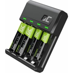 Bateriju lādētājs Green Cell VitalCharger and NiMH Batteries 2x AA 2000mAh 2x AAA 800mAh Bateriju lādētāji