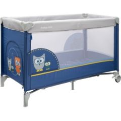 Baby Mix Ceļojumu gulta OWL navy blue 44897 Akcija
