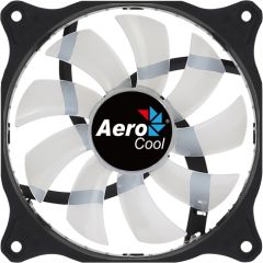 Aerocool COSMO12FRGB PC Fan 12cm LED RGB Molex Connector Silent Black