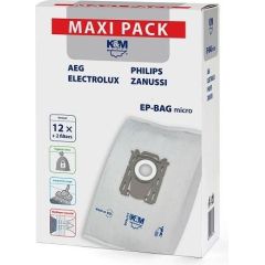 K&M Maisi putekļu sūcējam ELECTROLUX / PHILIPS S-BAG (12gb) Putekļu sūcēju filtri
