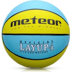 Basketbola bumba Meteor Layup 4 yellow / blue
