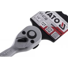Klucz grzechotka 1/4" wygięty YATO YT-0730 Jaunumi - Datori