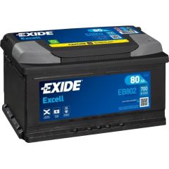 Exide Excell EB802 12V 80Ah 700A 315x175x175 EB802