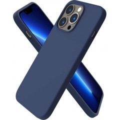 Mocco Ultra Slim Soft Matte 0.3 mm Matēts Silikona Apvalks Priekš Apple iPhone 14 Pro Tumši zils