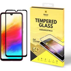 Mocco Full Glue 5D Signature Edition Tempered Glass Aizsargstikls Pilnam Ekrānam Xiaomi Redmi 7 Melns Ekrānu aizsardzība