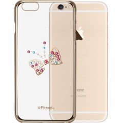 X-Fitted Пластиковый чехол С Кристалами Swarovski для Apple iPhone  6 / 6S Золото / Бабочка