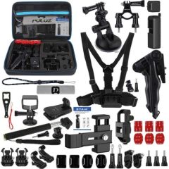 Puluz 43 in 1 Accessories Ultimate Combo Kits for DJI Osmo Pocket Sporta kameru aksesuāri