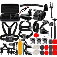 Puluz 50 in 1 Accessories Ultimate Combo Kits for sports cameras PKT39 Sporta kameru aksesuāri