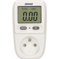 ORNO OR-WAT-419 Controller IP20 16A COST/kWh/W/V Rozete elektrības Enerģijas skaitītājs