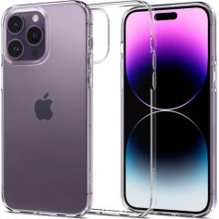 Spigen Liquid Crystal Elastīgs triecienu absorbējošs aizmugures maks priekš Apple iPhone 14 Pro Max Caurspīdīgs