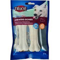 TRIXIE Denta Fun Bone with duck- Dog treat - 70g Suņu barība