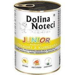 DOLINA NOTECI Premium Junior rich in chicken gizzards - wet food for medium and large breed puppies - 400 g Barība