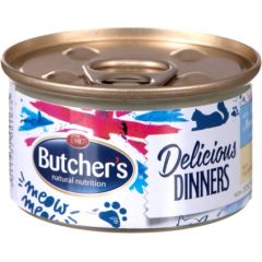 BUTCHER'S CLASSIC DELICIOUS DINNERS Wet cat food Mousse Tuna and marine fish 85 g