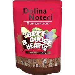 Dolina Noteci Superfood - Beef and Goose Hearts - wet dog food - 300 g