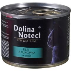 Dolina Noteci Premium tuna fillet with sauce - wet cat food - 185 g Kaķu konservi