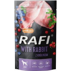 DOLINA NOTECI Rafi Rabbit, blueberry, cranberry - wet dog food - 500g Suņu barība