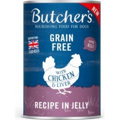BUTCHER'S Original Recipe in Jelly Chicken - wet dog food - 400g